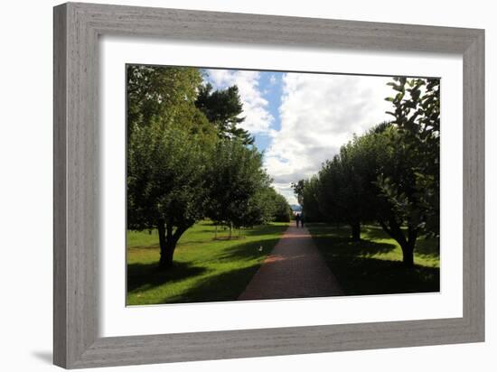 Formal Hudson River Garden-Robert Goldwitz-Framed Photographic Print