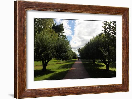 Formal Hudson River Garden-Robert Goldwitz-Framed Photographic Print