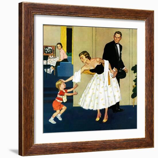 "Formal Hug", February 15, 1958-Amos Sewell-Framed Giclee Print