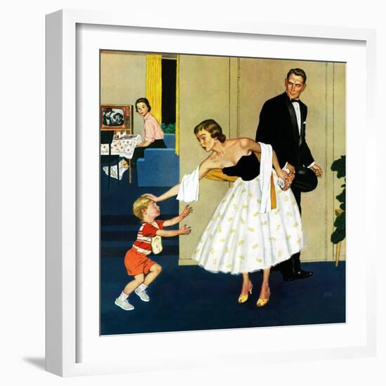 "Formal Hug", February 15, 1958-Amos Sewell-Framed Giclee Print