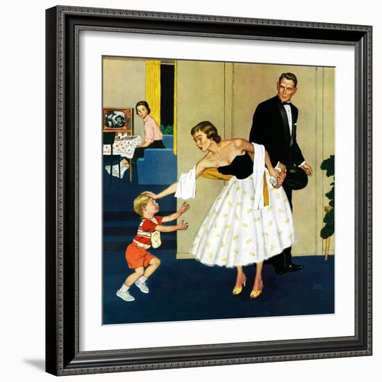 "Formal Hug", February 15, 1958-Amos Sewell-Framed Premium Giclee Print