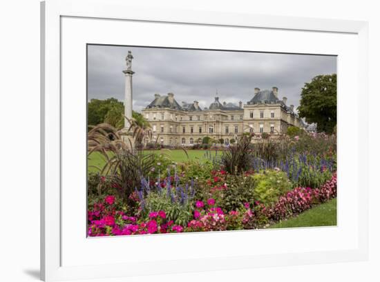 Formal palace Gardens. Paris.-Tom Norring-Framed Premium Photographic Print