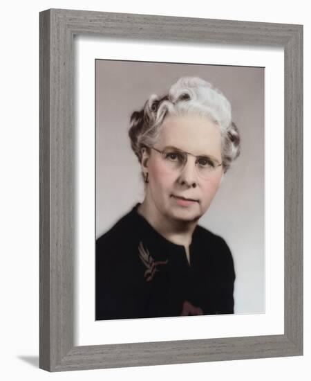 Formal Portrait of Senior Woman, Ca. 1955.-Kirn Vintage Stock-Framed Photographic Print