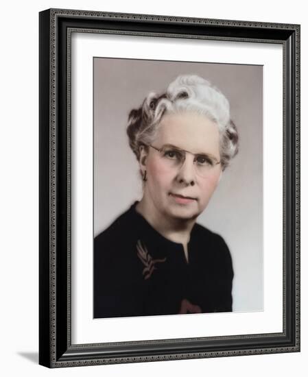 Formal Portrait of Senior Woman, Ca. 1955.-Kirn Vintage Stock-Framed Photographic Print