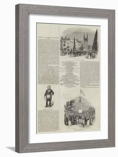 Formation of a New Cemetery, Grand Masonic Festival-null-Framed Giclee Print
