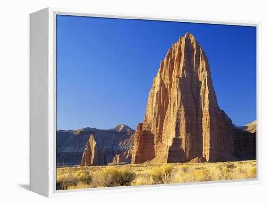 Formation of Plateau in Capitol Reef National Park, Lower Cathedral Valley, Colorado Plateau, Utah-Scott T. Smith-Framed Premier Image Canvas