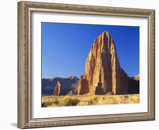 Formation of Plateau in Capitol Reef National Park, Lower Cathedral Valley, Colorado Plateau, Utah-Scott T. Smith-Framed Photographic Print