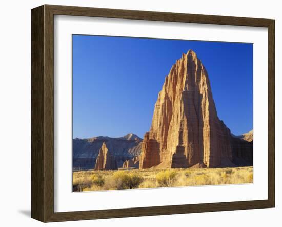 Formation of Plateau in Capitol Reef National Park, Lower Cathedral Valley, Colorado Plateau, Utah-Scott T. Smith-Framed Photographic Print