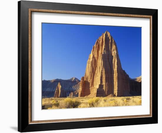 Formation of Plateau in Capitol Reef National Park, Lower Cathedral Valley, Colorado Plateau, Utah-Scott T. Smith-Framed Photographic Print