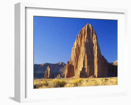 Formation of Plateau in Capitol Reef National Park, Lower Cathedral Valley, Colorado Plateau, Utah-Scott T. Smith-Framed Photographic Print