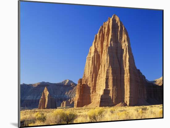 Formation of Plateau in Capitol Reef National Park, Lower Cathedral Valley, Colorado Plateau, Utah-Scott T. Smith-Mounted Photographic Print