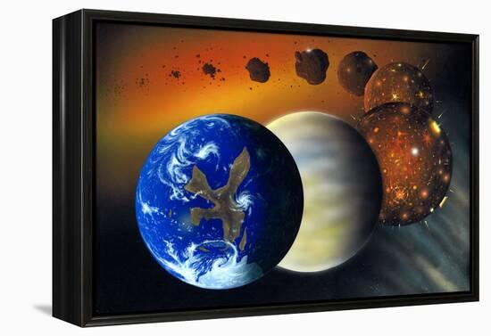 Formation of the Earth, Artwork-Richard Bizley-Framed Premier Image Canvas