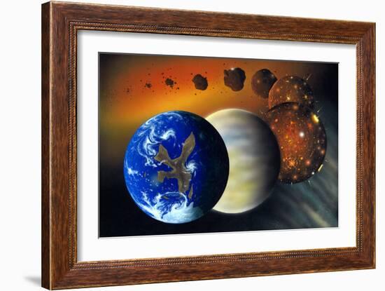 Formation of the Earth, Artwork-Richard Bizley-Framed Photographic Print