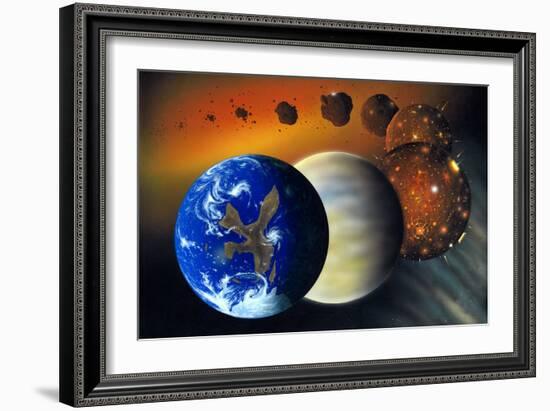 Formation of the Earth, Artwork-Richard Bizley-Framed Photographic Print