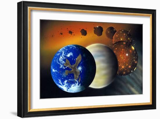 Formation of the Earth, Artwork-Richard Bizley-Framed Photographic Print