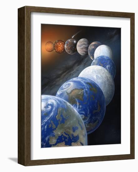 Formation of the Earth, Artwork-Richard Bizley-Framed Photographic Print