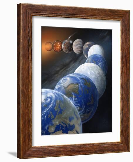 Formation of the Earth, Artwork-Richard Bizley-Framed Photographic Print