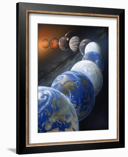 Formation of the Earth, Artwork-Richard Bizley-Framed Photographic Print