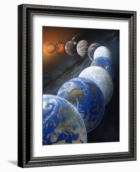 Formation of the Earth, Artwork-Richard Bizley-Framed Photographic Print