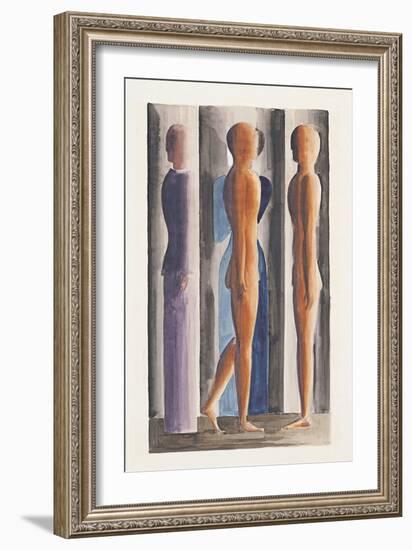 Formation, Tri-Partition, 1926-Oskar Schlemmer-Framed Giclee Print