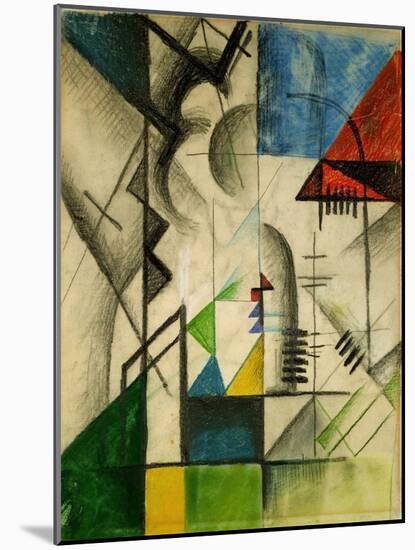 Formen.-August Macke-Mounted Giclee Print