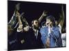 Former Beatles Ringo Starr and Paul Mccartney Performing-null-Mounted Premium Photographic Print