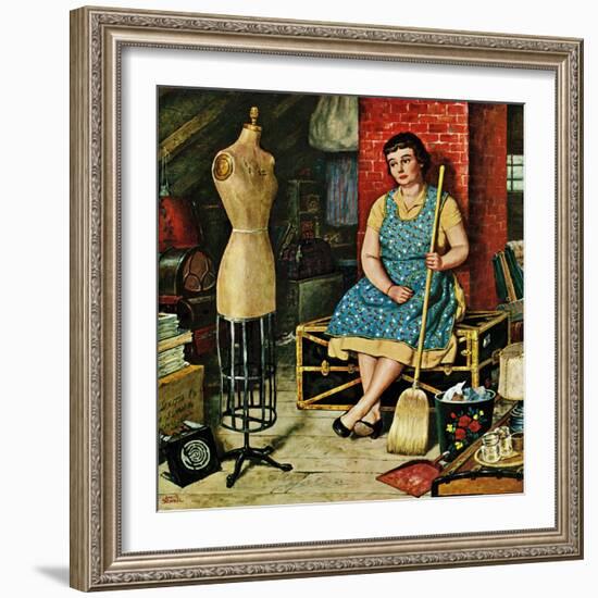 "Former Figure", January 26, 1957-Amos Sewell-Framed Giclee Print