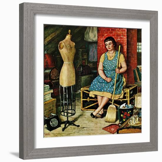 "Former Figure", January 26, 1957-Amos Sewell-Framed Giclee Print