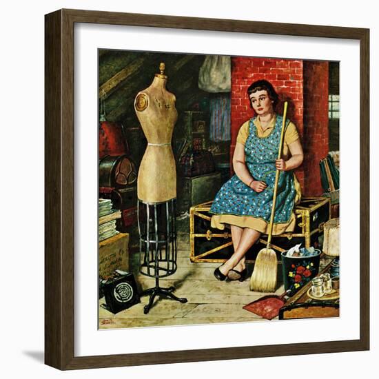 "Former Figure", January 26, 1957-Amos Sewell-Framed Giclee Print