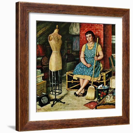 "Former Figure", January 26, 1957-Amos Sewell-Framed Giclee Print