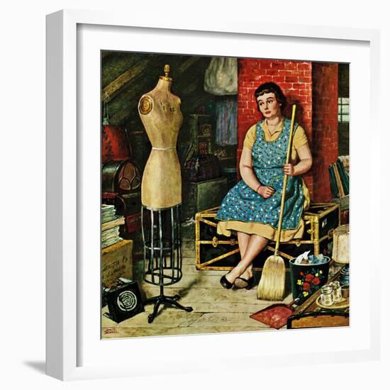 "Former Figure", January 26, 1957-Amos Sewell-Framed Giclee Print