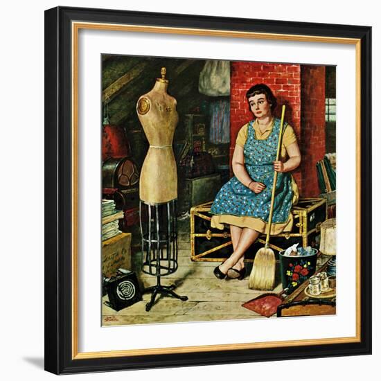 "Former Figure", January 26, 1957-Amos Sewell-Framed Giclee Print