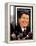 Former First Lady and Giant Replica of US Postage Stamp Honoring Late Husband, Ronald Reagan-null-Framed Premier Image Canvas