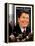 Former First Lady and Giant Replica of US Postage Stamp Honoring Late Husband, Ronald Reagan-null-Framed Premier Image Canvas