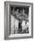 Former GI Ernest Kreiling Showing His Bride the Hayloft Where He Spent Thanksgiving 1944-null-Framed Photographic Print