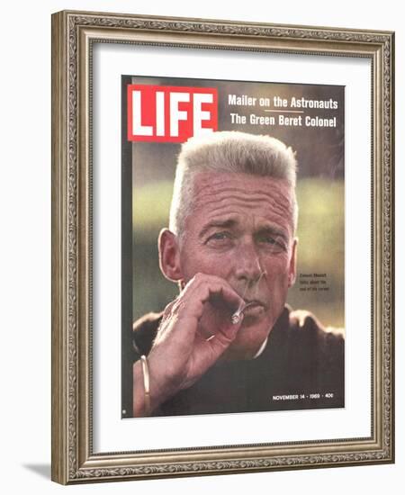 Former Green Beret Col. Robert Rheault, Smoking Cigarette, November 14, 1969-Henry Groskinsky-Framed Photographic Print