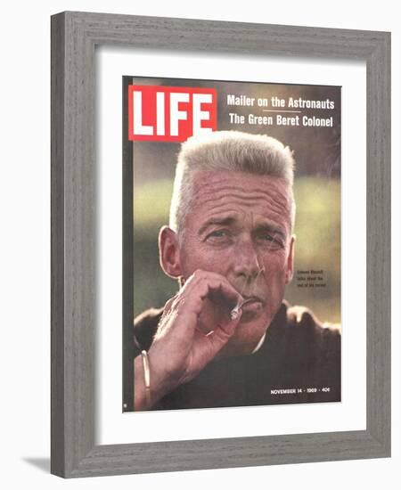 Former Green Beret Col. Robert Rheault, Smoking Cigarette, November 14, 1969-Henry Groskinsky-Framed Photographic Print