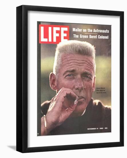 Former Green Beret Col. Robert Rheault, Smoking Cigarette, November 14, 1969-Henry Groskinsky-Framed Photographic Print