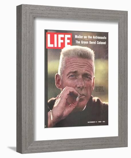 Former Green Beret Col. Robert Rheault, Smoking Cigarette, November 14, 1969-Henry Groskinsky-Framed Photographic Print