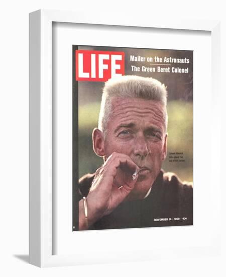 Former Green Beret Col. Robert Rheault, Smoking Cigarette, November 14, 1969-Henry Groskinsky-Framed Photographic Print