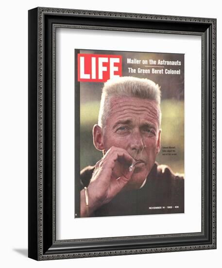 Former Green Beret Col. Robert Rheault, Smoking Cigarette, November 14, 1969-Henry Groskinsky-Framed Photographic Print