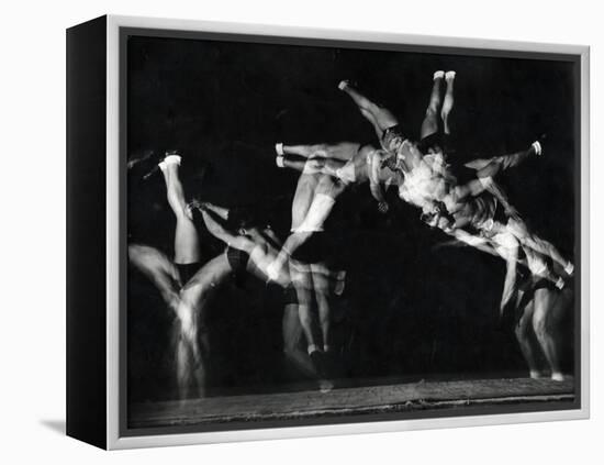 Former National A.A.U. and Olympic Tumbling Champion Merrill Rowland "Flip" Wolfe-Gjon Mili-Framed Premier Image Canvas