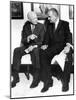 Former President Dwight Eisenhower with President Lyndon Johnson at the White House-null-Mounted Photo