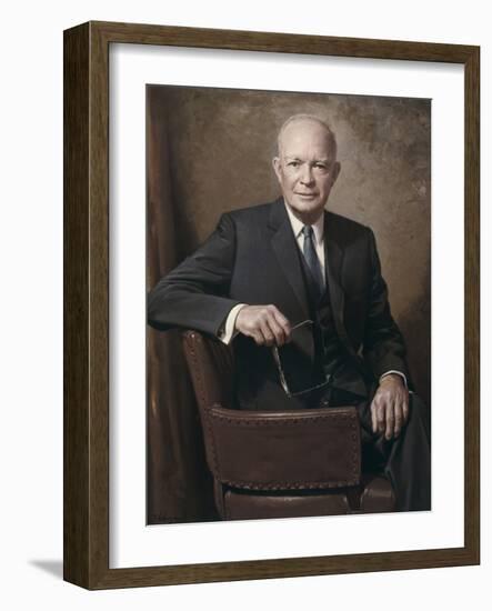 Former President Dwight Eisenhower-null-Framed Photo