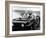 Former President Eisenhower with Walter Cronkite Above Normandy's Beaches-null-Framed Photo