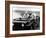 Former President Eisenhower with Walter Cronkite Above Normandy's Beaches-null-Framed Photo