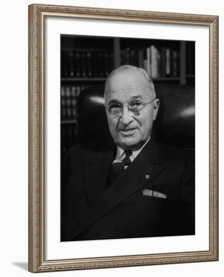 Former President Harry S. Truman-null-Framed Photographic Print