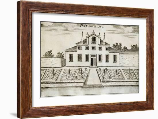 Former Villa Pisani in Stra, 1697-Vincenzo Coronelli-Framed Giclee Print