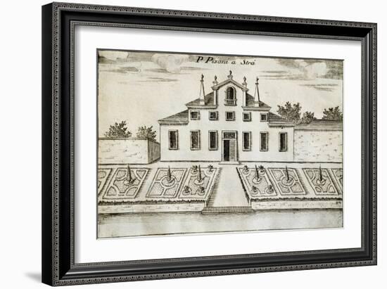 Former Villa Pisani in Stra, 1697-Vincenzo Coronelli-Framed Giclee Print