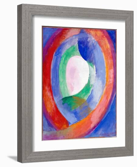 Formes Circulaires, Lune No 1  Peinture De Robert Delaunay (1885-1941) - 1913 - Oil on Canvas Dim-Robert Delaunay-Framed Giclee Print